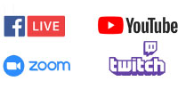 plateformes streaming vidéo live facebook youtube zoom twitch teams