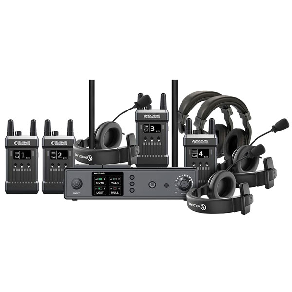 système intercom audio sans fil hf 5 postes broadcast tournage plateau TV